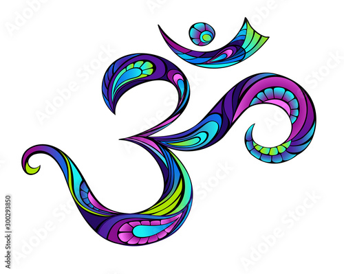 Patterned symbol om