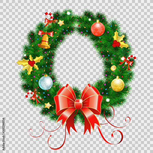Christmas Wreath with Bow