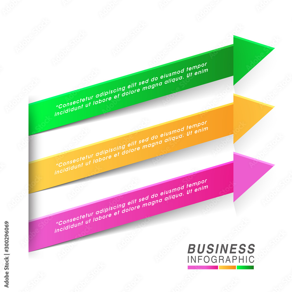 Infographic arrows for Business.