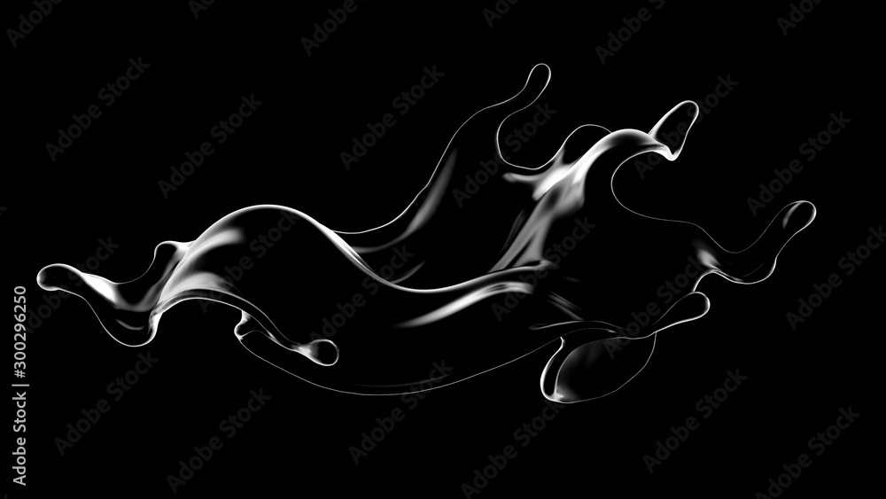 Splash fluid. 3d illustration, 3d rendering. Splash fluid. 3d illustration, 3d rendering.