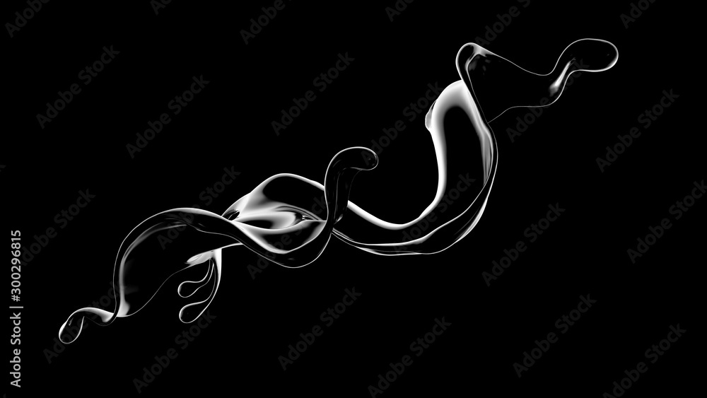 Splash fluid. 3d illustration, 3d rendering. Splash fluid. 3d illustration, 3d rendering.