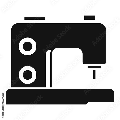 Sewing machine icon. Simple illustration of sewing machine vector icon for web design isolated on white background