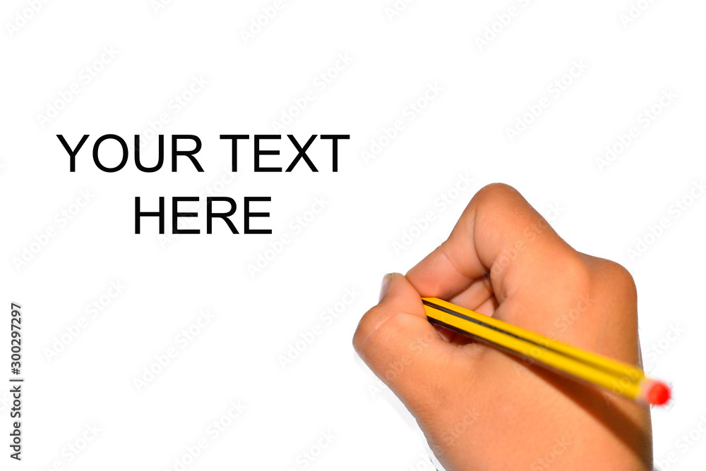 Pencil hand painting on paper. your text here Pencil hand painting on paper. your text here