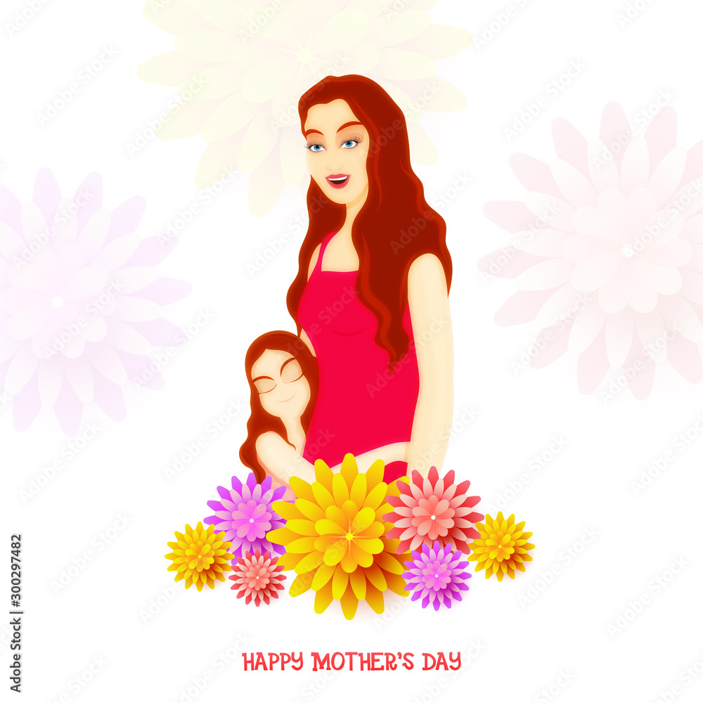 Happy Mother's Day celebration background. Happy Mother's Day celebration background.