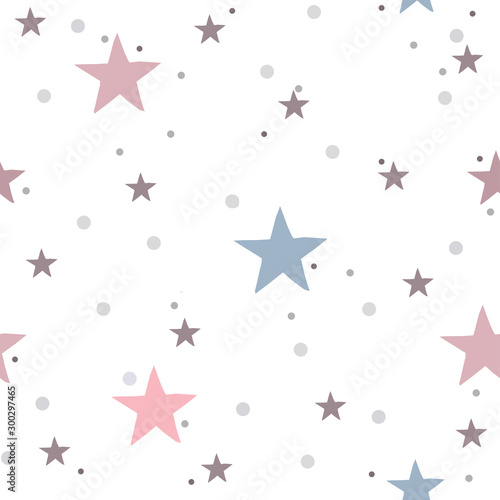 Seamless Abstract Background with stars