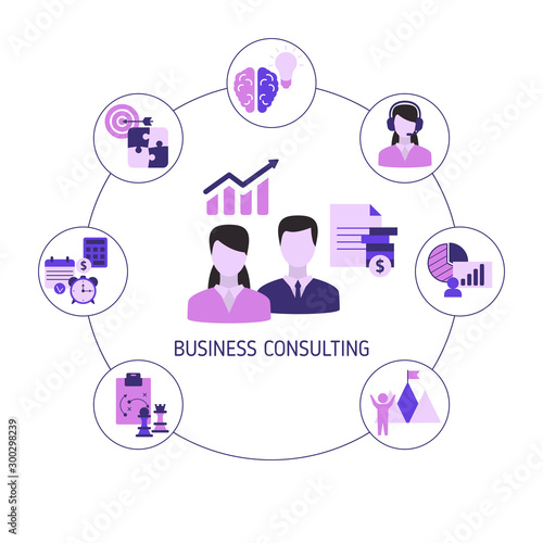 business consulting vector concept