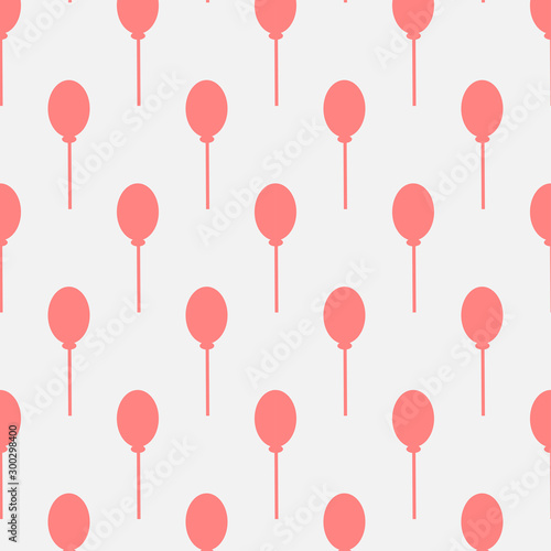 Seamless pink balloon pattern