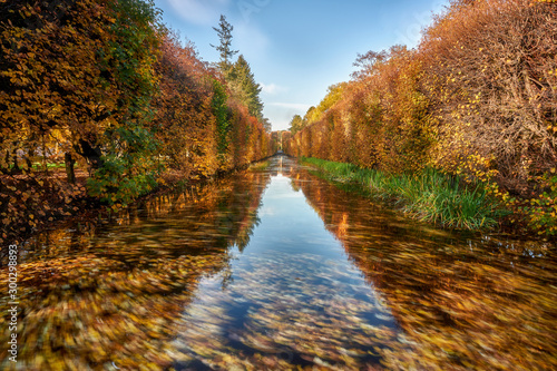 Gdansk, Poland, autumn - fragment of the Oliwa Park in the Gdansk Oliwa district © janmiko