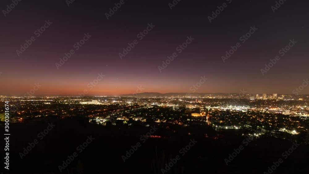 Los Angeles And Santa Monica Sunset to Night Stars Time Lapse SKyline Holy Grail Los Angeles And Santa Monica Sunset to Night Stars Time Lapse SKyline Holy Grail