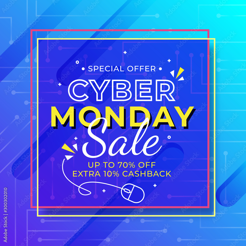 Cyber Monday concept banner