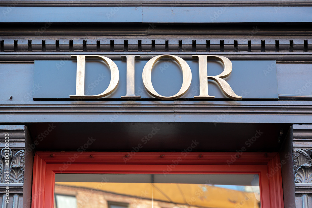 Dior store front entrance in Meatpacking district Manhattan 400