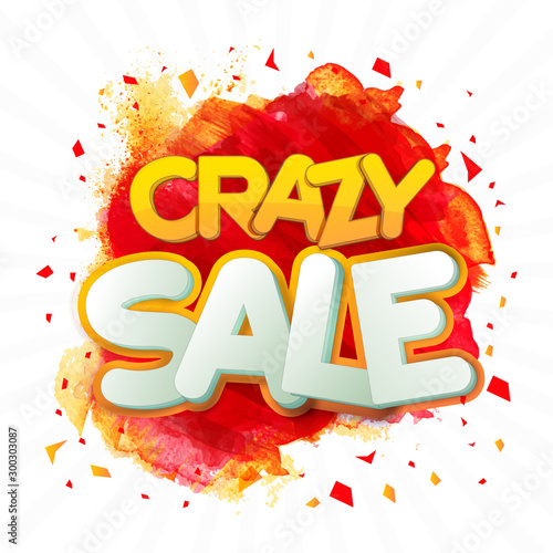Crazy Sale Poster or Banner.