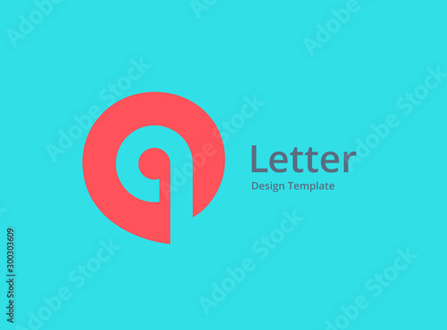 Letter Q speech bubble logo icon design template elements