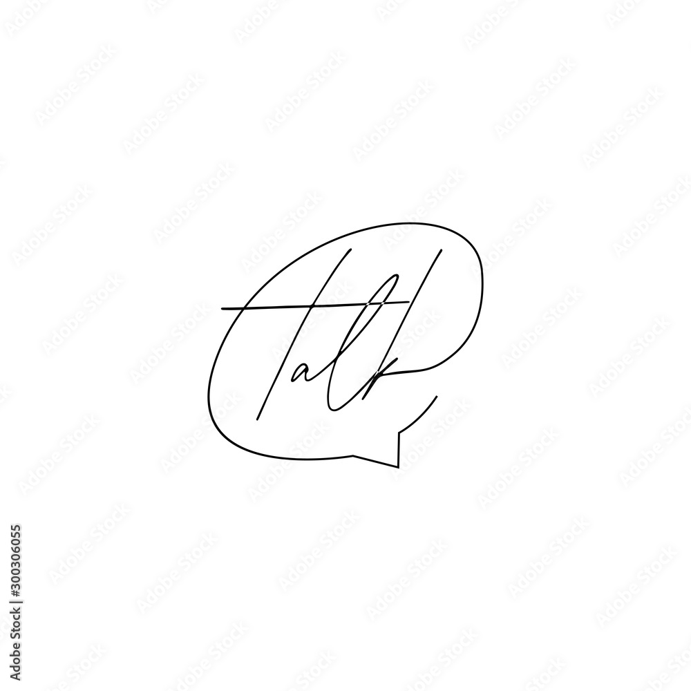 talk chat bubble logo vector icon illustration talk chat bubble logo vector icon illustration