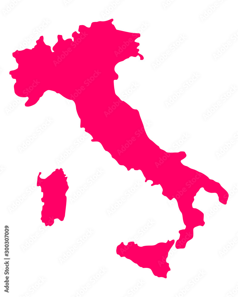 Obraz premium Karte von Italien
