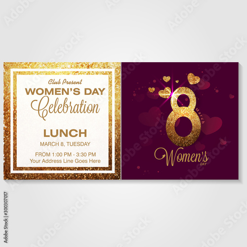 Invitation Card for Women's Day celebration.