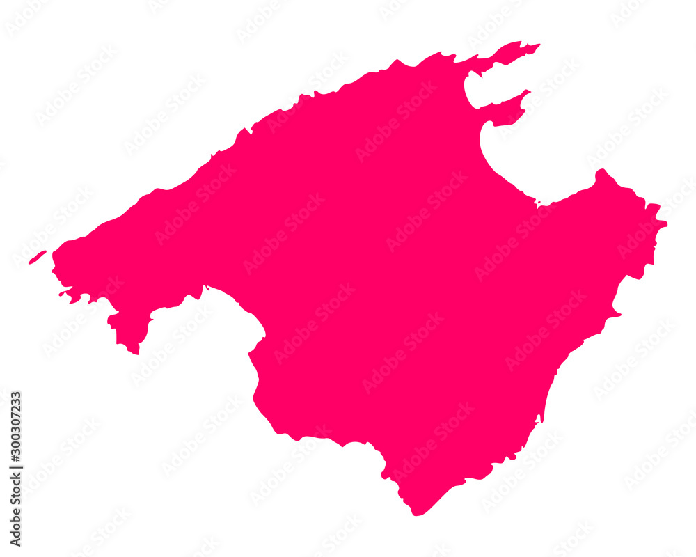 Fototapeta premium Karte von Mallorca
