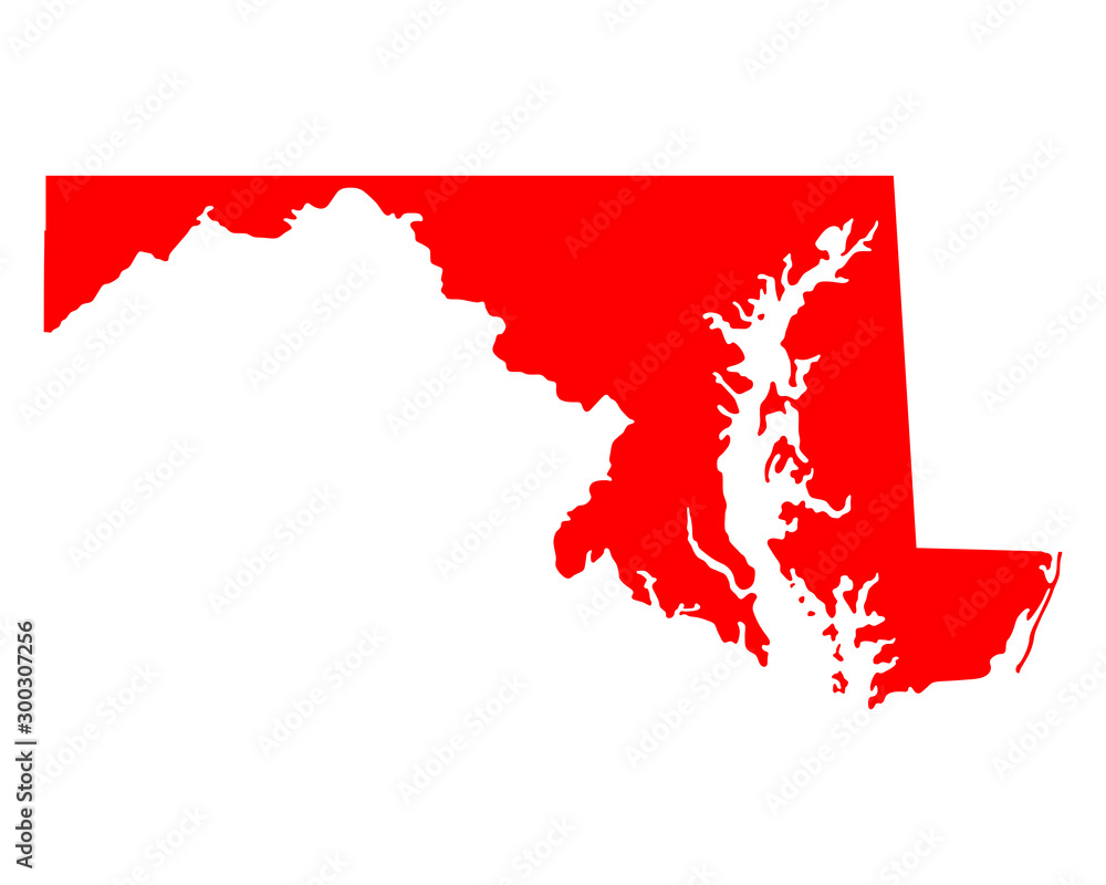 Karte von Maryland Karte von Maryland