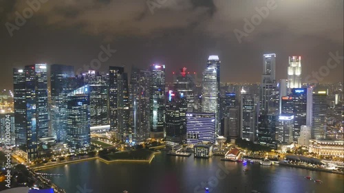 Wallpaper Mural Singapore - Circa : time-lapse Singapore city skyline Torontodigital.ca