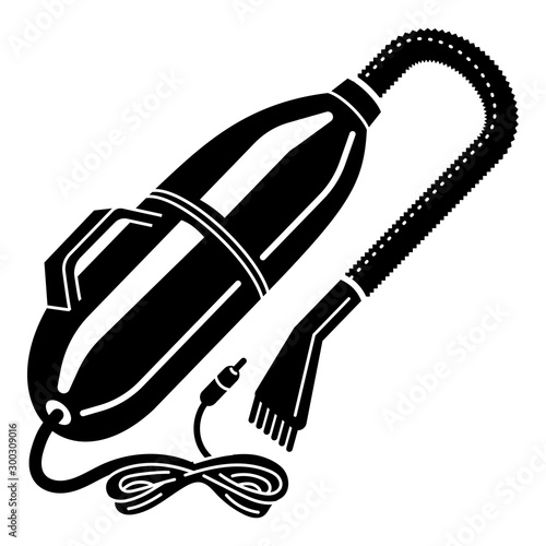 Retro vacuum cleaner icon. Simple illustration of retro vacuum cleaner vector icon for web design isolated on white background