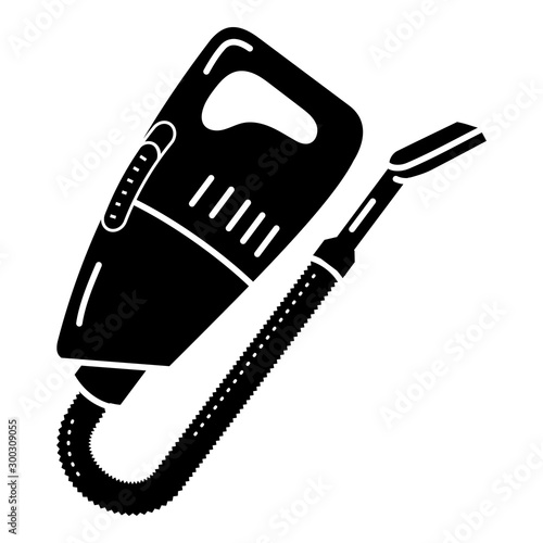 Car vacuum cleaner icon. Simple illustration of car vacuum cleaner vector icon for web design isolated on white background