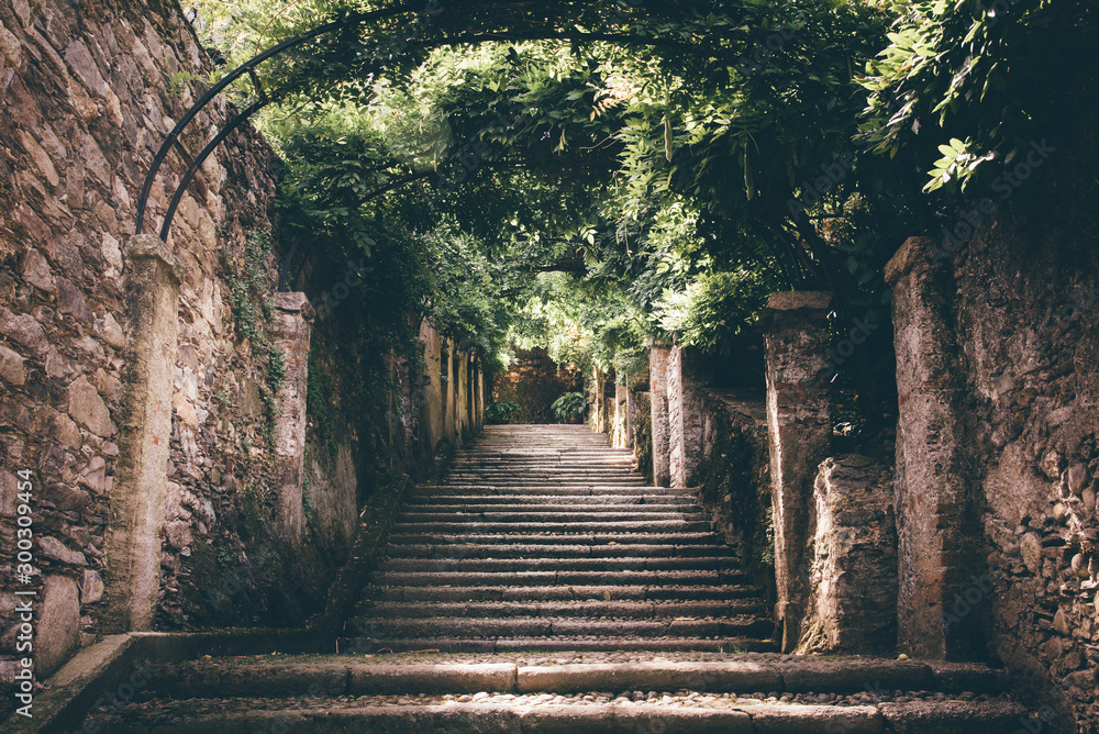 Fototapeta premium des escaliers sur les îles borromées en italie