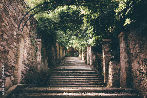 des escaliers sur les   les borrom  es en italie