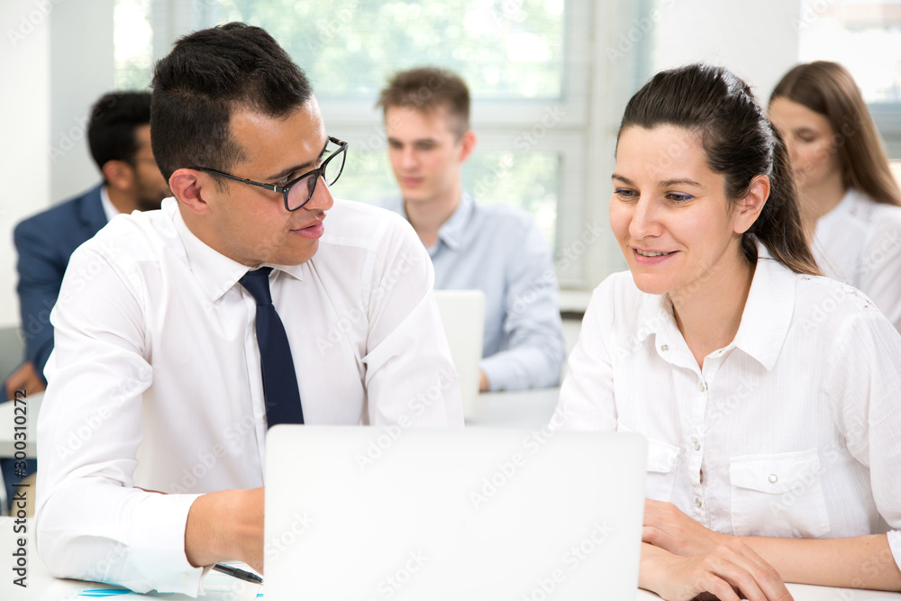 Business people working together in the office Business people working together in the office