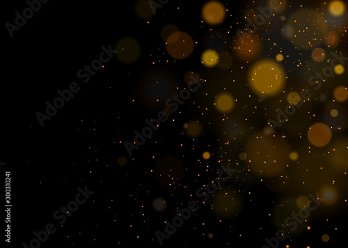 Texture background abstract black and white or silver Glitter and elegant for Christmas. Dust white. Sparkling magical dust particles. Magic concept. Abstract background with bokeh effect. Vector © exvanesko
