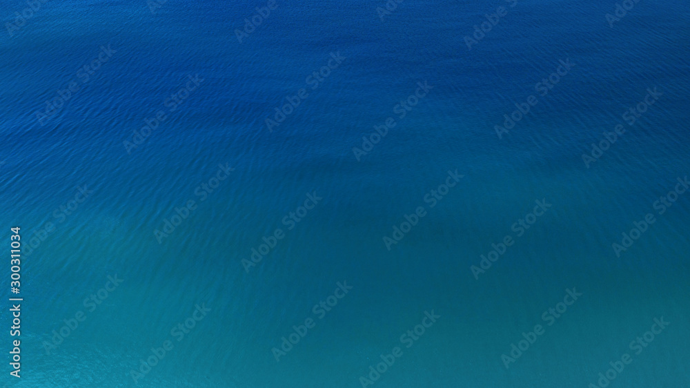 Aerial top view, Beautiful blue sea surface
