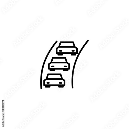 trafific jam icon vector illustration photo