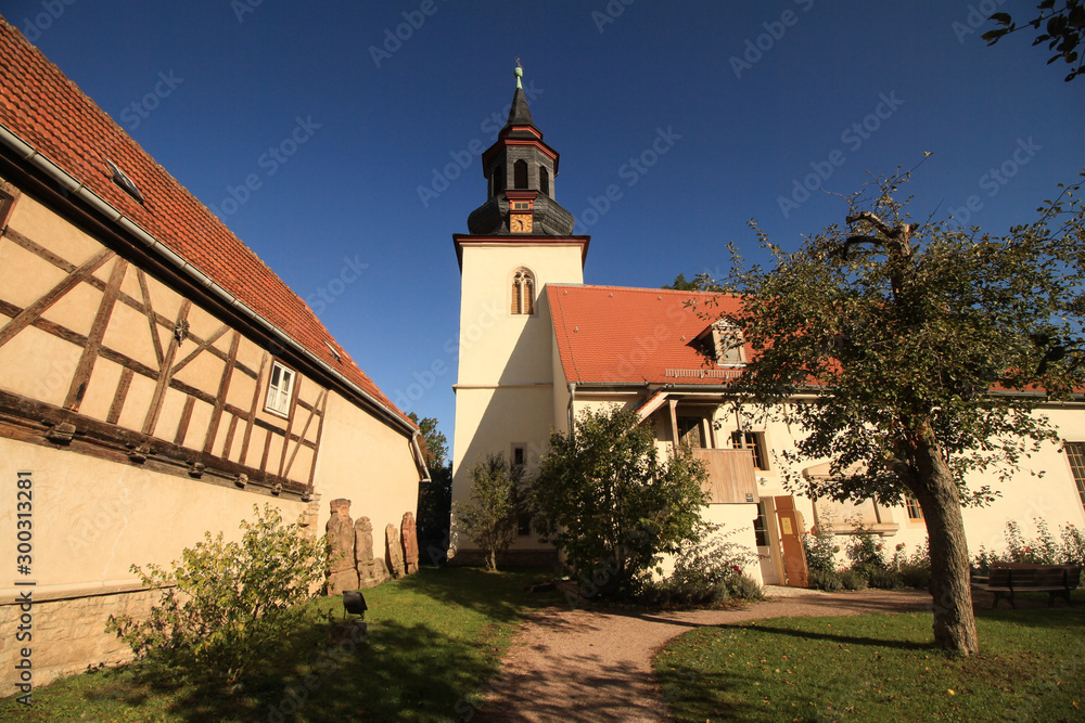 Naklejka premium Dorfkirche in Tiefurt im Weimarer Land