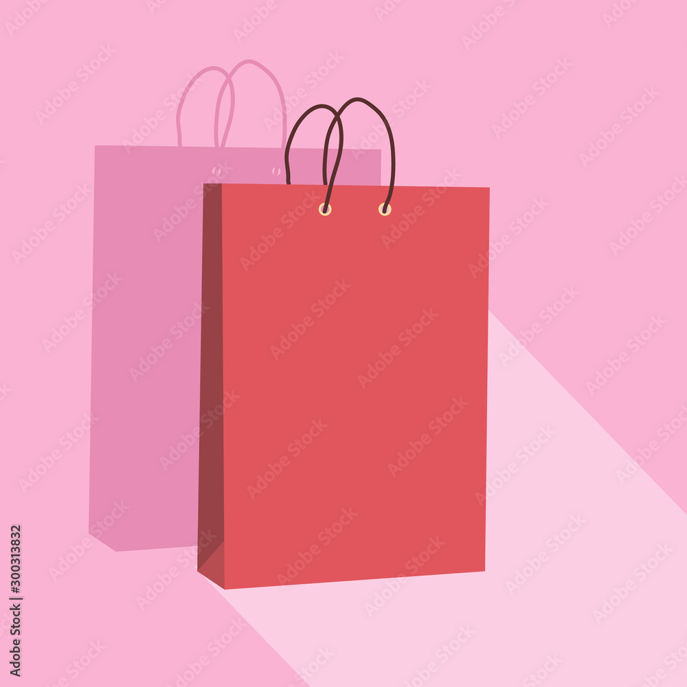 bright icon with a package for purchases for an online store on a colored background bright icon with a package for purchases for an online store on a colored background
