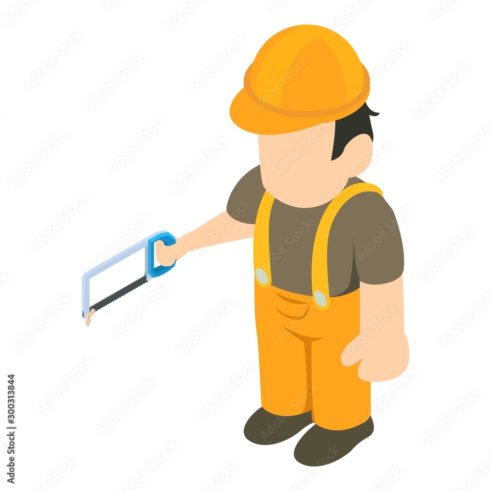 Foreman icon. Isometric illustration of foreman vector icon for web Foreman icon. Isometric illustration of foreman vector icon for web