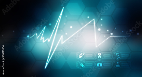2D illustration medical structure background