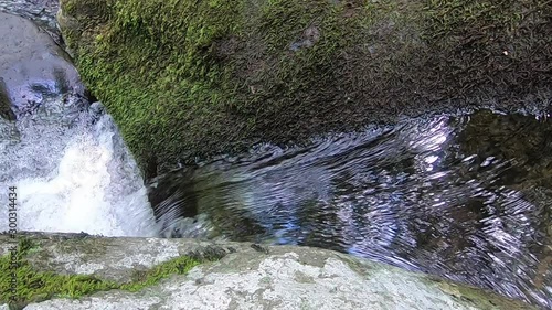 Small Waterfall From Above Close-up - Hazel River Shenandoah Virginia
