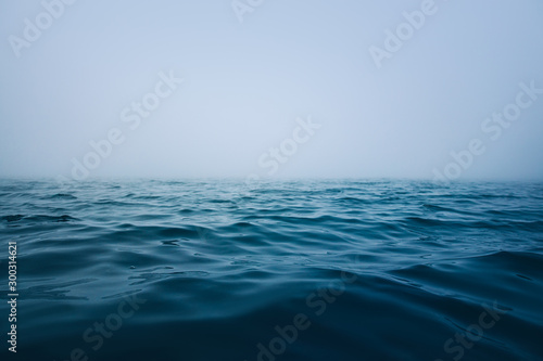 фотографія Sea ripple water with morning fog
