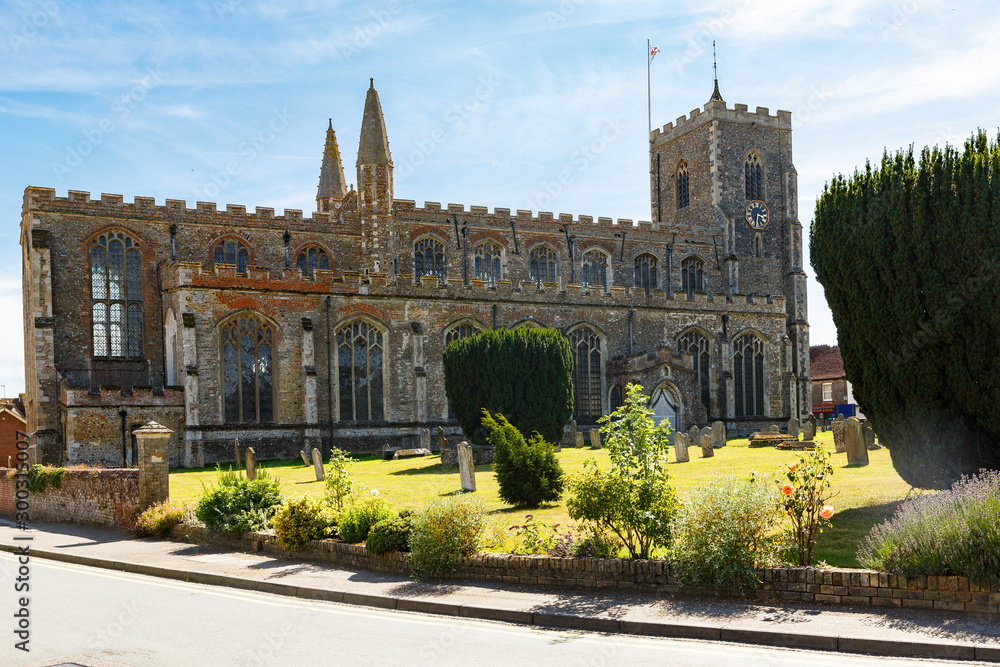 St Peter and St Paul's Church, Clare in Suffolk, UK, was built 13-15 century