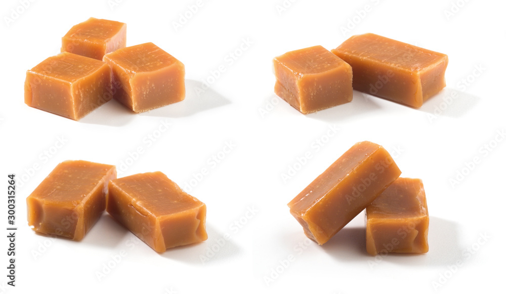 Caramel isolated on a white background Caramel isolated on a white background