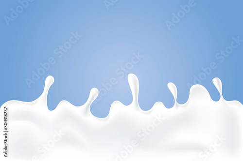 A splash of milk. Vector illustration.