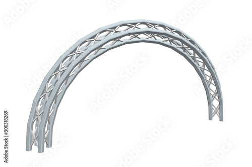 Arch Truss. Isolated on white background. Vector illustration.