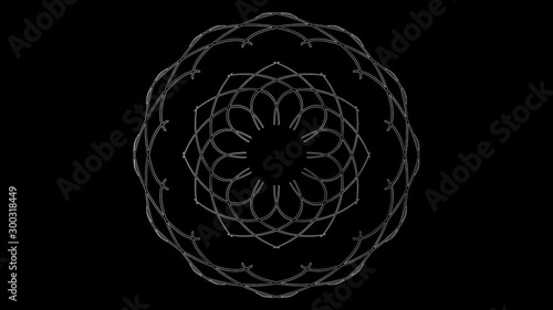 White Line Art for Circle