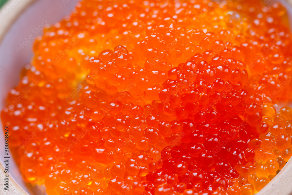 Red caviar close-up Red caviar close-up