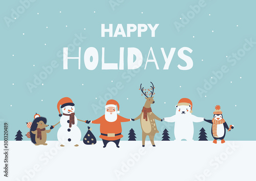 Chrismas card greeting card