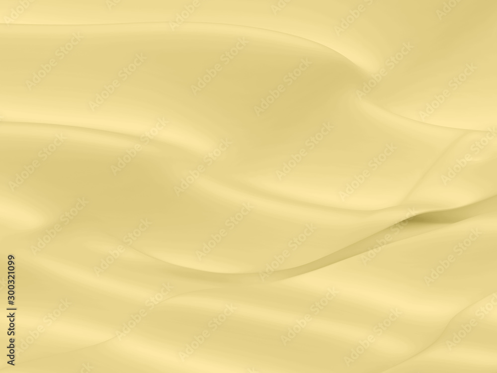 Beautiful Gold Satin for Drapery Abstract Background. Yellow Silk Fabric.