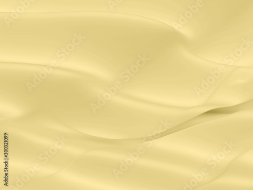 Beautiful Gold Satin for Drapery Abstract Background. Yellow Silk Fabric. © epic