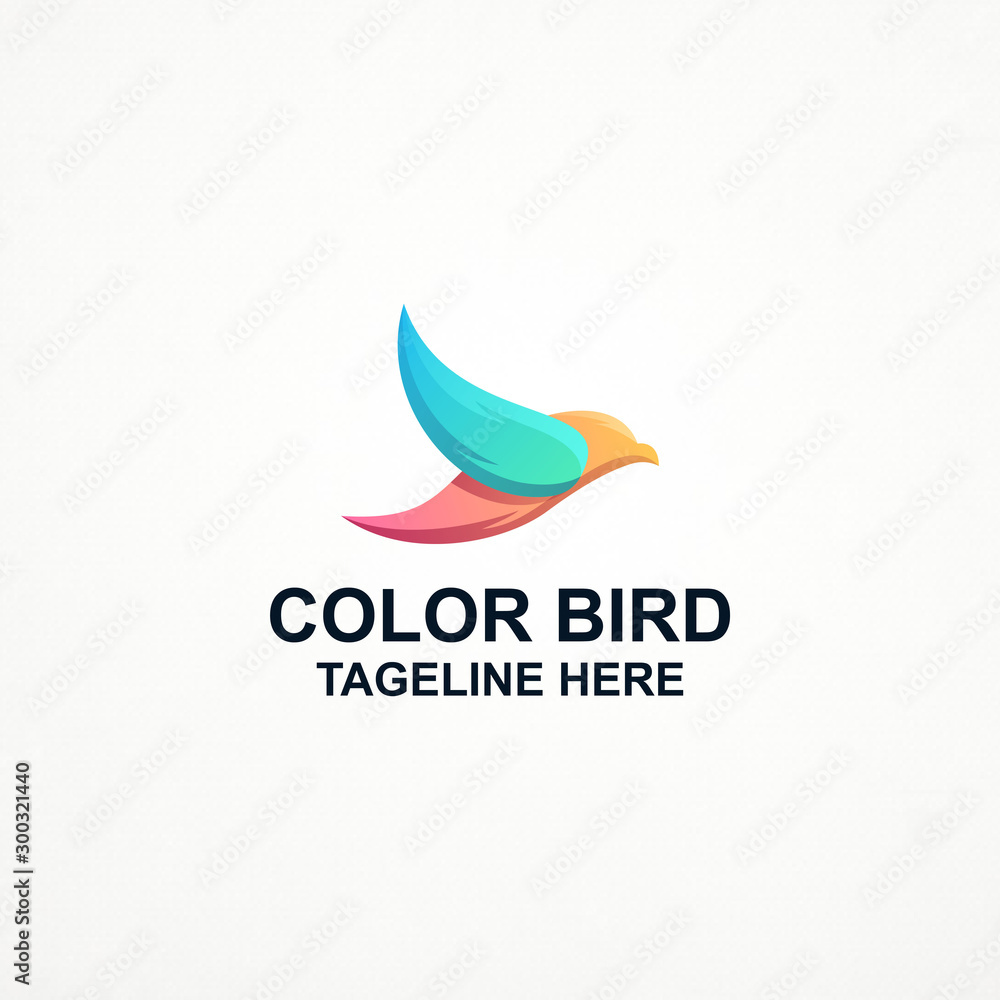 Bird Color Logo Design Awesome Inspiration Bird Color Logo Design Awesome Inspiration
