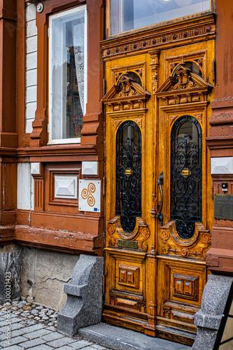 Принти на полотні Decorative doors of the Rauma Museum, Marela, Shipowner´s home