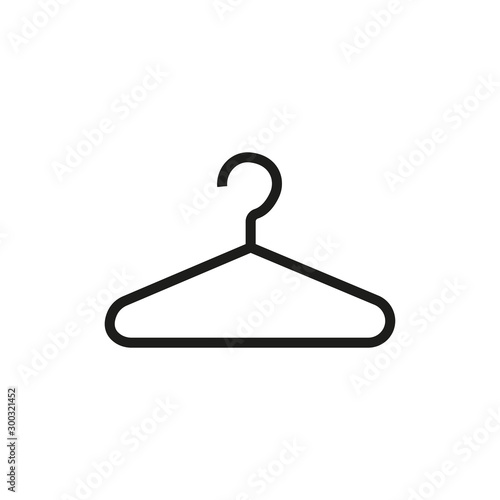 hanger icon vector on white