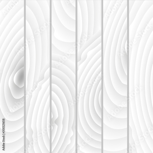 White wooden cutting, chopping board, table or floor surface. Wood texture. Vector illustration - Vector